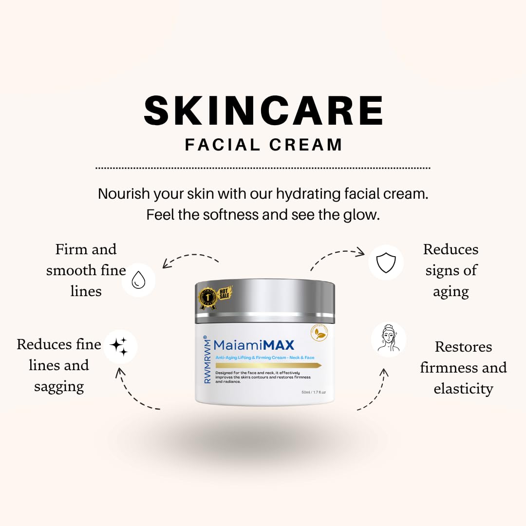 Anti-Aging Lifting & Firming Cream – Hydrating & Tightening Formula for All Skin Types – Paraben-Free, Fragrance-Free, BHA-Free (1.7 fl oz / 50 ml)