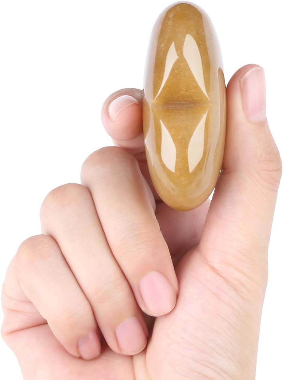 MAIBAOTA 60 mm Topaz Crystals Large Heart Stone Healing Crystals Heart Reiki Crystal Gemstone Polished Heart Shaped Rocks Meditation Mothers Day Crystal Gifts for Mom Her