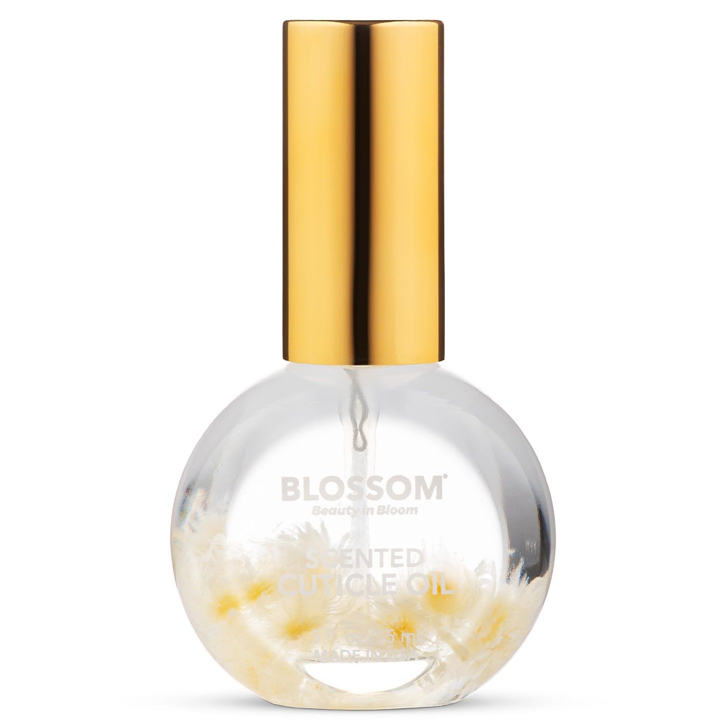 Blossom Cuticle Oil for Nails, Hydrating, Moisturizing, Gourmand Scented Nail Oil Cuticle Care, Infused with Real Flowers, Made in USA, 0.5 fl. oz, Glazed Donut