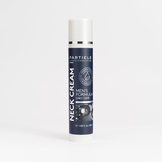 Particle Neck Cream, Daily Skin Care for Men with Collagen, Hyaluronic Acid, Retinol, Vitamin E, Moringa Oil & Shea Butter for Health Skin Support, Hydrating Men’s Body Lotion, 1.7 fl oz