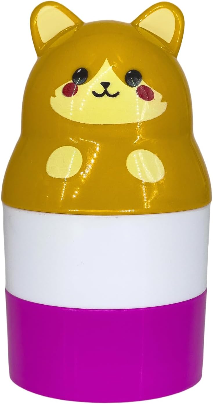 Sunscreen Applicator, Purple Cat Refillable Roll on Sponge Sunscreen Holds 2.5fl oz For Kids Women Men Outdoor Mess Free Portable Travel