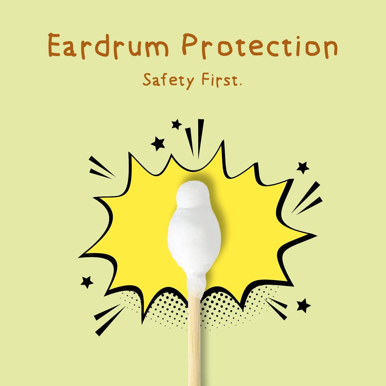 Sea Turtle Bamboo Cotton Swabs, Baby Safety Rim (100 Count) - Vegan, Eco Friendly, Organic, Double Tips, Plastic Free Wooden Ear Sticks, All Natural 100% Biodegradable Cotton Buds