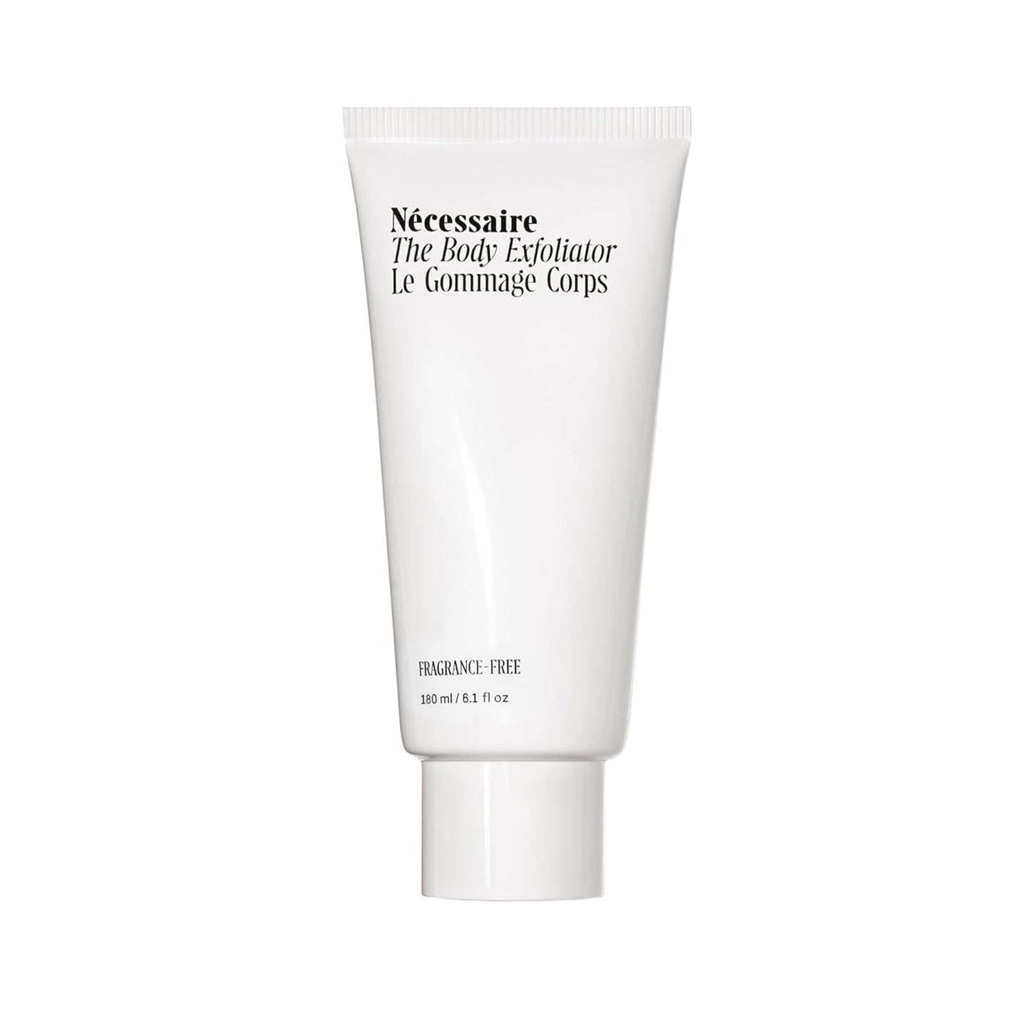 Nécessaire The Body Exfoliator. AHA/BHA/PHA. Resurface Skin. Smooth KP and Rough Patches. Hypoallergenic. Dermatologist-Tested. 180 ml / 6.1 fl oz