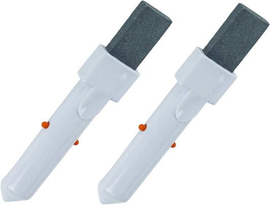 ATIE Pool Pumice Stone with EZ-Clip Handle to Reomve Erase Rust Stain Spot in Concrete Plaster Pool Spa and Calcium Deposit on Pool Tile (2 Pack)