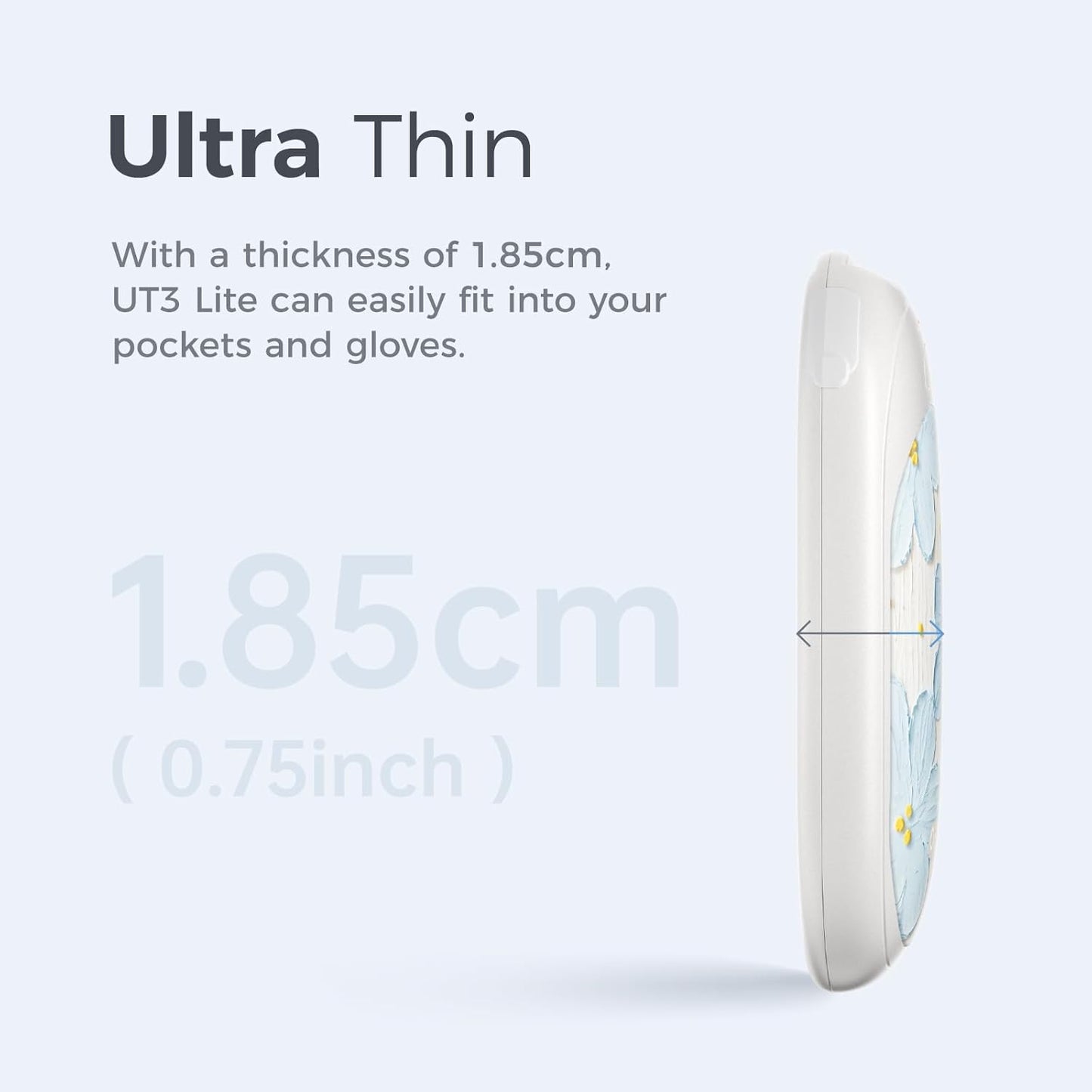 OCOOPA Magnetic Rechargeable Hand Warmers 2 Pack, Ultrathin Electric Handwarmers, Portable Pocket-Sized Heater, for Men, Women Purse Must Haves, Union UT3 Lite