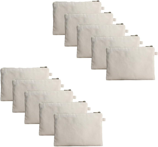 Zipper Pouch Storage Bag Simple and Stylish Women's Cosmetic and Travel Bag (Beige-basic-10)