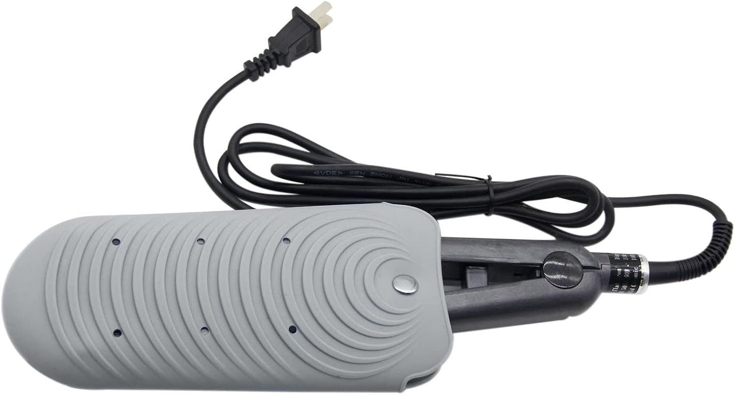 Heat Resistant Silicone Mat Pouch for Hair Styling Tools, Curling and Flat Irons Non-Slip Travel Cover, Small Portable Straightener Pad for Curler Wands Storage, Hot Waver (Grey)