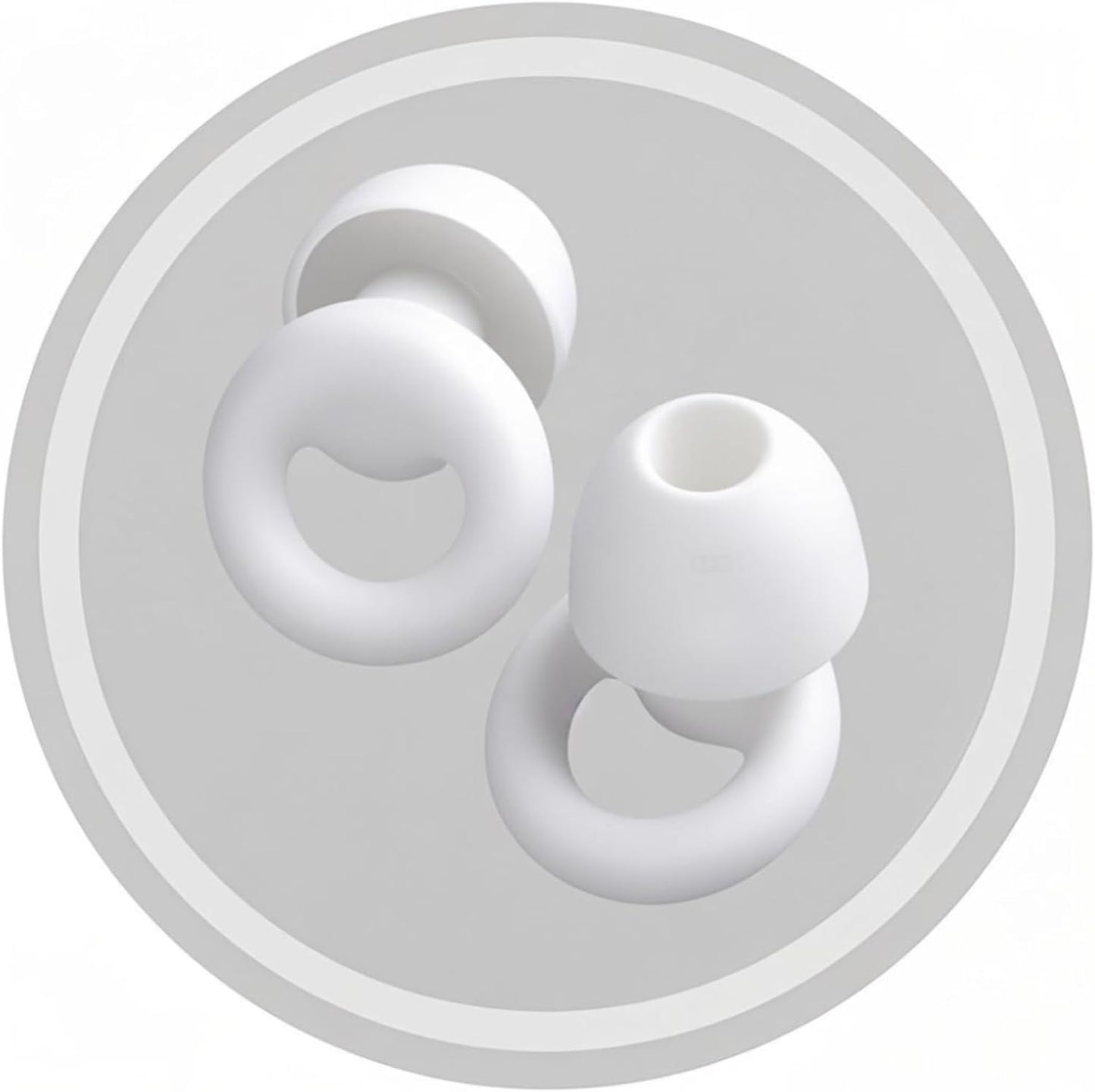 30dB Noise Cancelling Ear Plugs for Sleeping - Reusable Silicone Earplugs for Adults & Kids, Soft Ear Protection for Snoring, Concerts, Lawn Mowing, Travel & Work (6 Ear Tips with Case, White)