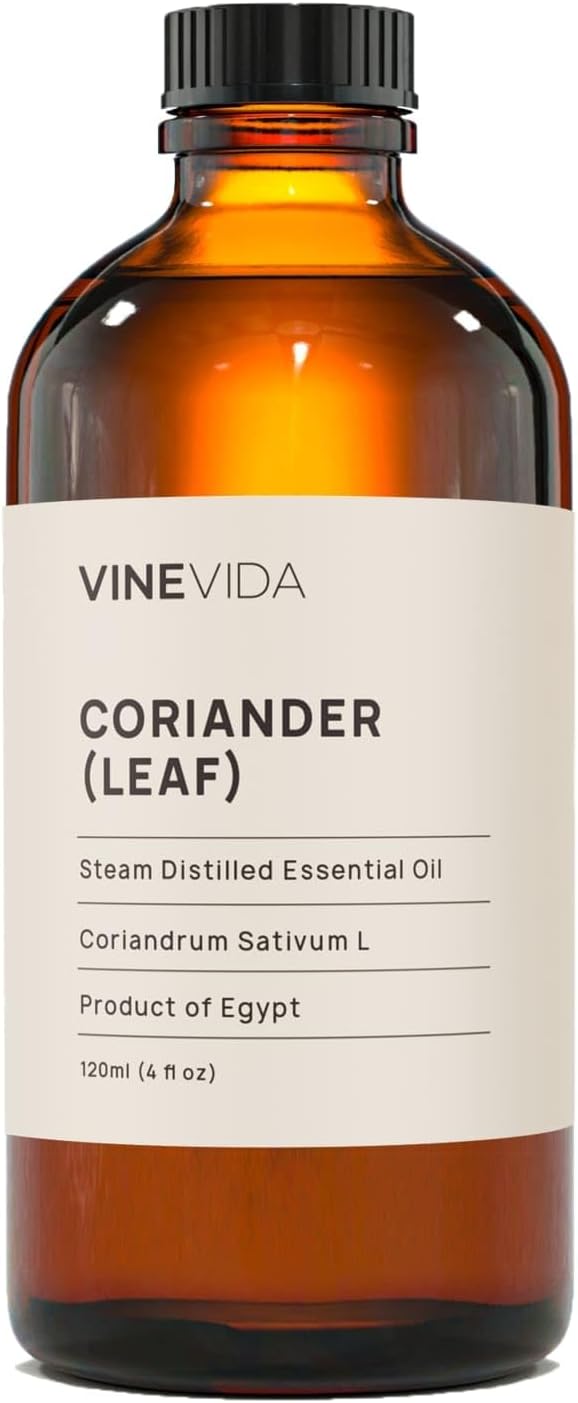 VINEVIDA Coriander Essential Oil 4 oz - Scent for DIY Candles & Soap Making