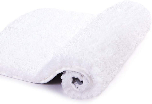Walensee Large Bathroom Rug (24 x 40, White) Extra Soft and Absorbent Shaggy Bath Mat Machine Washable Microfiber Non Slip Luxury Floor Mat