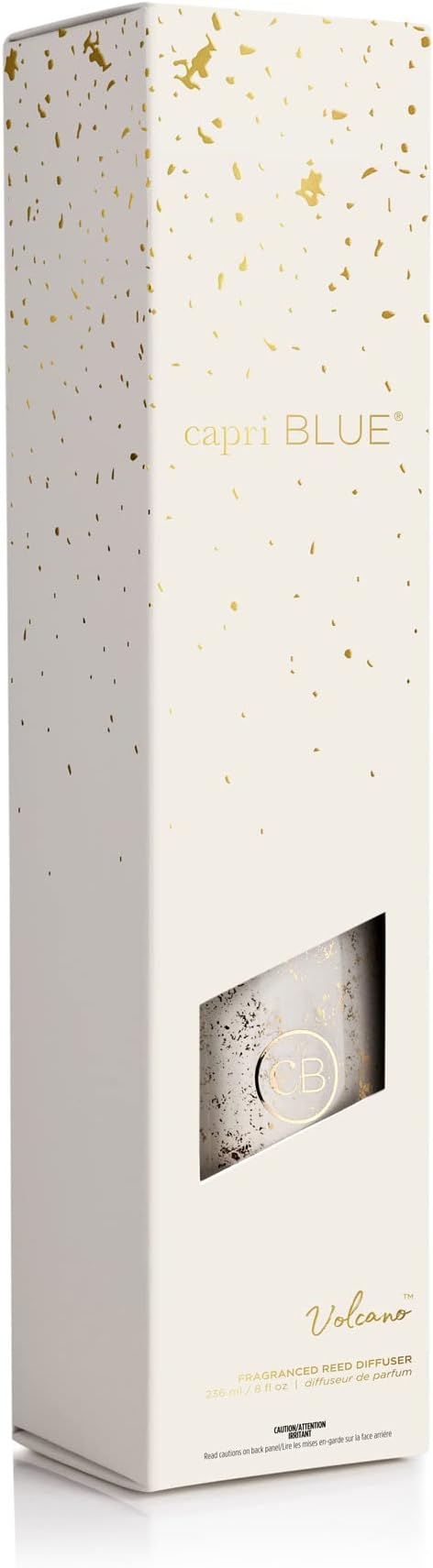 Capri Blue Glimmer Reed Diffuser Set - Includes Diffuser Sticks, Scented Oil, and Decorative Glass Bottle - Home Decor Room Freshener - Home Fragrance (Volcano, 8 fl oz)