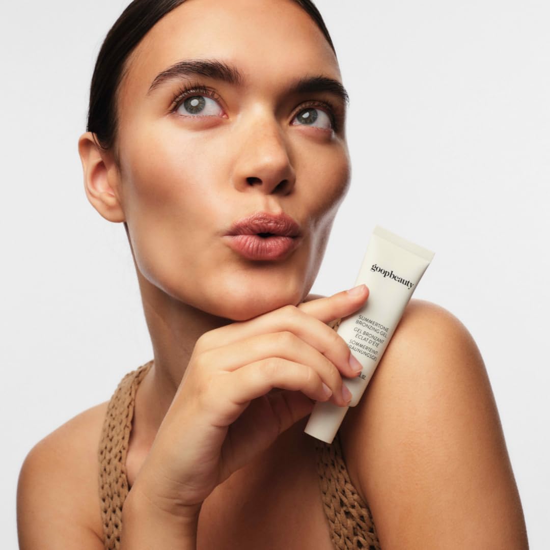 goop Beauty Summertone Bronzing Gel | Hydrating Skin Tint for a Sun-Kissed Glow | Vitamin E & Red Algae Astaxanthin | 1 fl oz