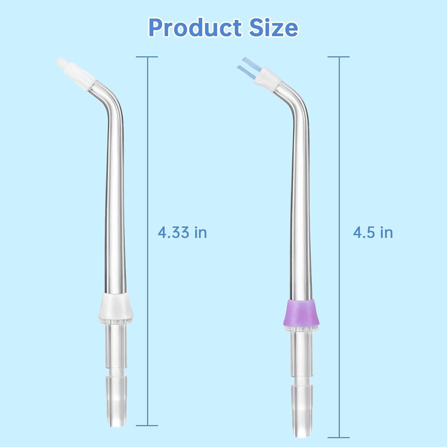 3 Pack Replacement Tips Compatible with BURST Electric Water Flosser, Water Flosser Replacement Heads for Burst Replacement Parts