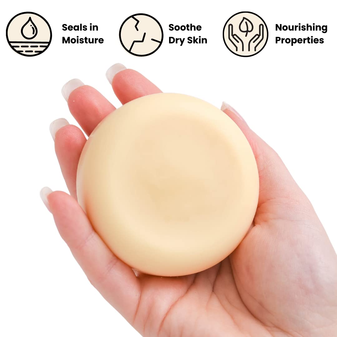 Vegan Lotion Bar with Candelilla Wax – Solid Moisturizer Balm for Dry & Sensitive Skin | Eco-Friendly, Plastic-Free & Travel-Ready | Natural, Waterless Hydration for Daily Use