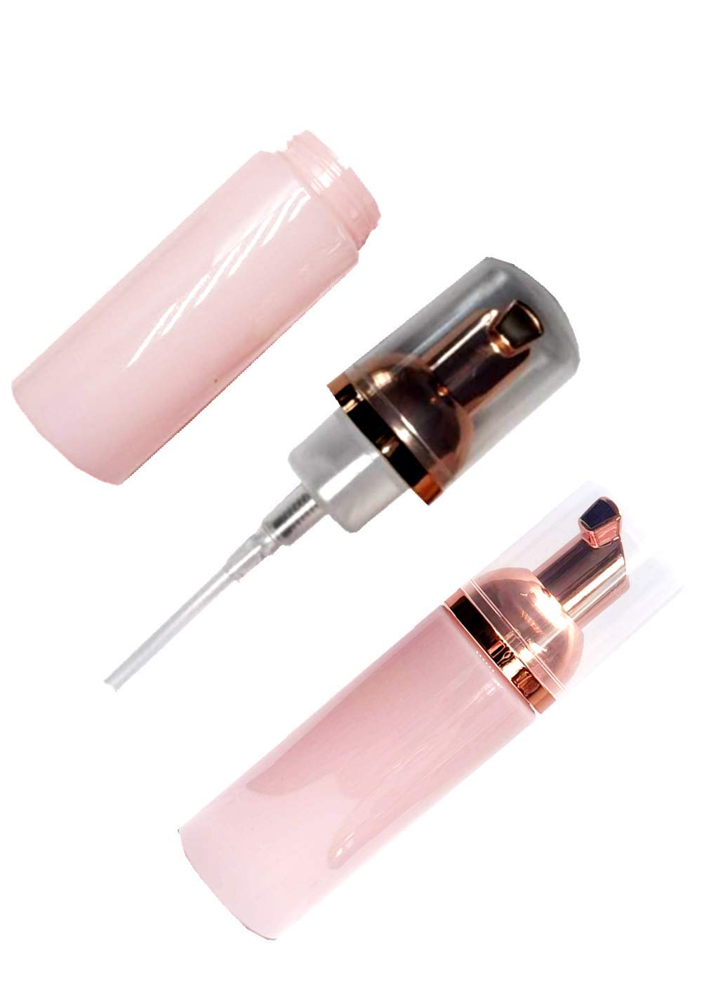 10 Pcs Rose Gold + Pink Foaming Pump Bottles Plastic Mini Foam Sispensing Refill Bottle Soap Dispenser for Cleaning, Travel, Cosmetics Packaging 60ml