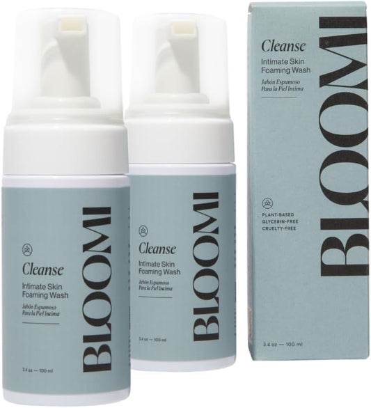 Bloomi Cleanse Intimate Skin Foaming Wash for Women - Hydrating Aloe Vera Cleansing for Intimate Areas Gentle Soothing Feminine Hygiene Shower Moisturizing Natural Foaming Soap Wash 3.4oz (2)