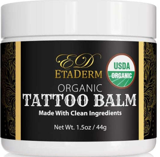 Tattoo Balm - Tattoo Aftercare Balm for Hydration, Moisturizer, Soften and Condition the Skin - Tattoo Lotion with Sunflower Seed Oil