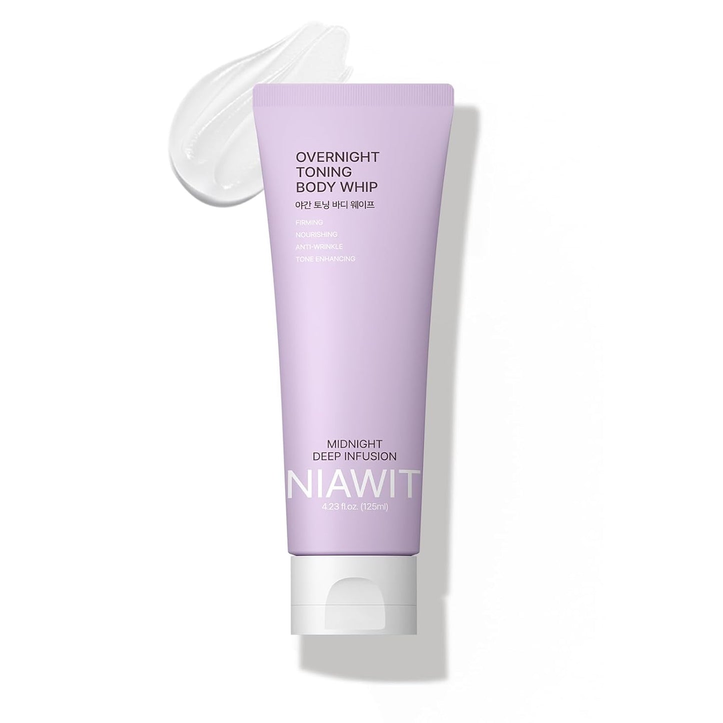 Overnight Toning Body Whip – For Loose Crepey Skin on Arms, Thighs & Belly | Firming, Moisturizing & Anti-Wrinkle Night Cream to Improve Tone While You Sleep, 4.23 fl.oz