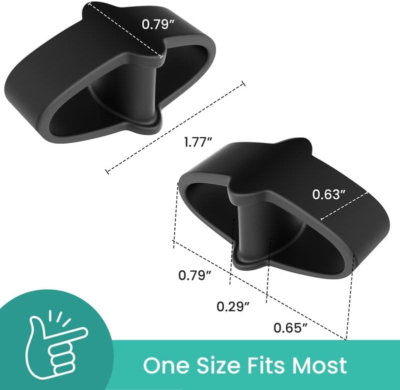 Welnove Pack of 12 Bunion Corrector, Toe Separators with 2 Loops, Big Toe Spacer Suitable for Bunion and Overlap Toe (Black)