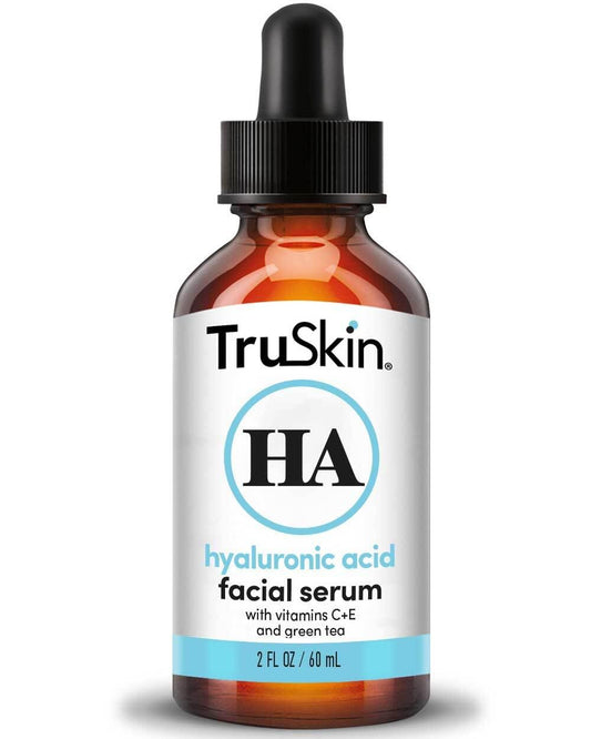 TruSkin Hyaluronic Acid Serum for Face + 7 Ultra Hydrating Ingredients – Best Face Serum for Moisturizing, Visibly Plumping Skin & Smoothing the Look of Fine Lines, 2 fl oz
