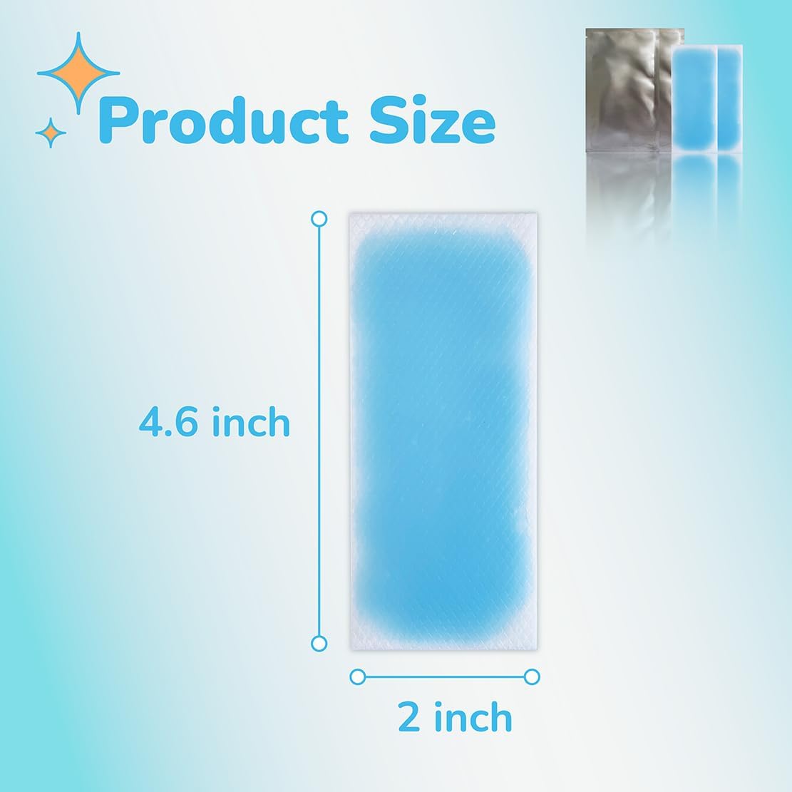 Cooling Patches for Fever Relief, Discomfort & Pain Soothe Headache,Hydrogel Sheets, 12 Count