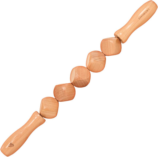 Wooden Massage Rollers Multifunctional 5 Cubic Massager for Body Contouring Lymphatic Drainage for Waist and Thighs Muscle Tension Relief for Both Men and Women