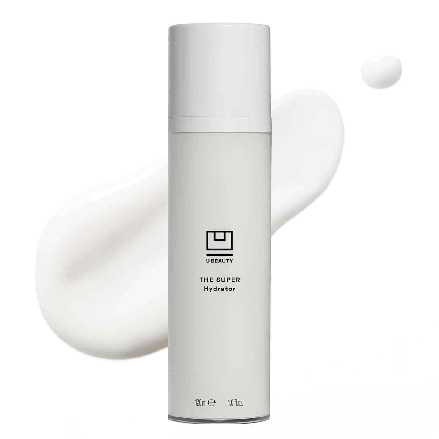 U Beauty The SUPER Hydrator Hyaluronic Acid Moisturizing Cream - Mega-Dose Skin Hydrator with Peptides and Grapeseed Oil for Supple, Smooth, and Softer-Looking Skin For Up To 48 Hours - 4 fl oz