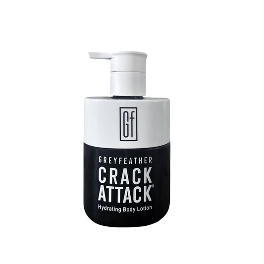 Crack Attack Hydrating Body Lotion for Dry Cracked Skin – Fast Absorbing, Mint Scented, Non-Greasy Moisturizer with Aloe, Shea Butter, Emu Oil, Tamanu – Heals Hands, Feet, Elbows, Full Body Repair