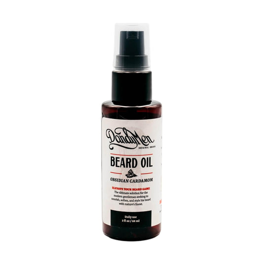 Beard Oil | Hydrating and Conditioning Formula with Sweet Almond & Argan Oils | 2 oz (Obsidian Cardamom)