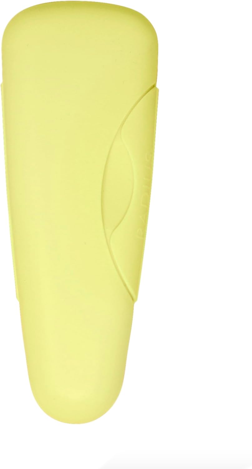 RADIUS Razor Travel Case, BPA-Free Recycled Plastic, Portable for Bathroom, School, Home, Camping - Lemon