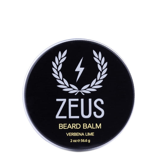 ZEUS Beard Balm Leave-In Conditioner, Beard Styling Grooming Balm with Natural Beeswax & Shea Butter (MADE IN USA) Verbena Lime