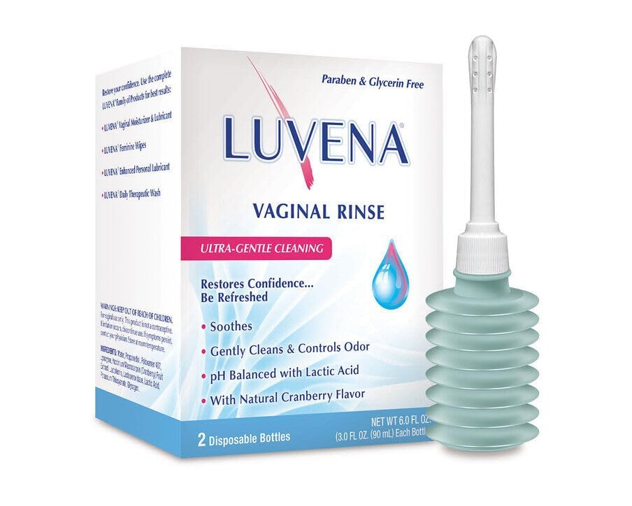 Luvena Daily Personal Feminine Rinse - Ultra Gentle Wash to Maintain Freshness & Resist Odor - pH Balanced, Paraben Free - Soothing (2 Pack, 3oz Bottles)