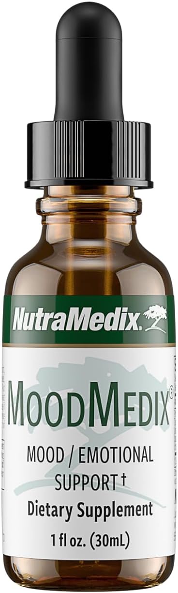NutraMedix MoodMedix - Mood Support Supplement with Bioavailable Liquid Cat's Claw & Turmeric Root Drops - Mood, Stress Response & Emotional Support Supplement - Liquid Herbal Extract Tincture (1oz)
