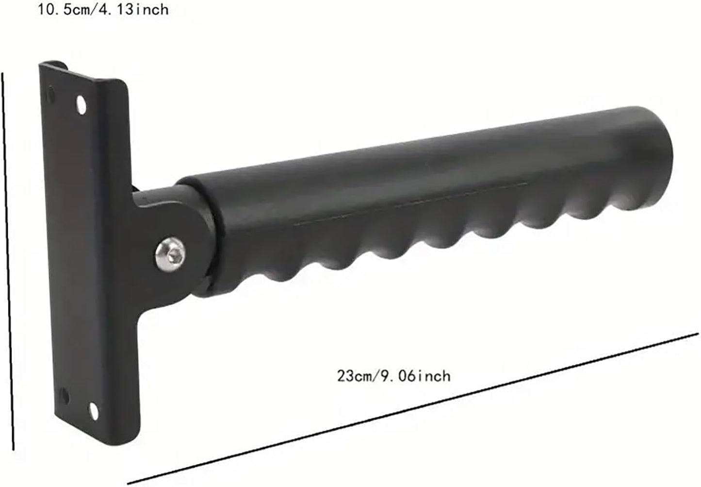 2 Pack Doorway Flip Up Grab Bar - 9" Auxiliary Support Grip Handle, 300 LBS Weight Capacity Stair Assist Handrail, Anti-Slip Design for Elderly Handicap, Easy Installation Home Safety Aid