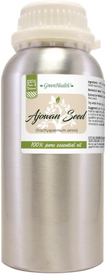 Ajowan Seed Essential Oil - 16 fl oz - Aluminum Bottle w/Locking Cap - GreenHealth