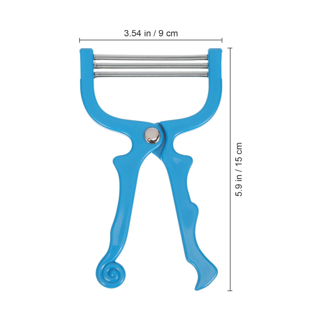 3Pcs Manual Facial Epilator for Women, Spring Hair Remover for Face, Chin, Upper Lip, Portable Hair Removal Tool (Blue)