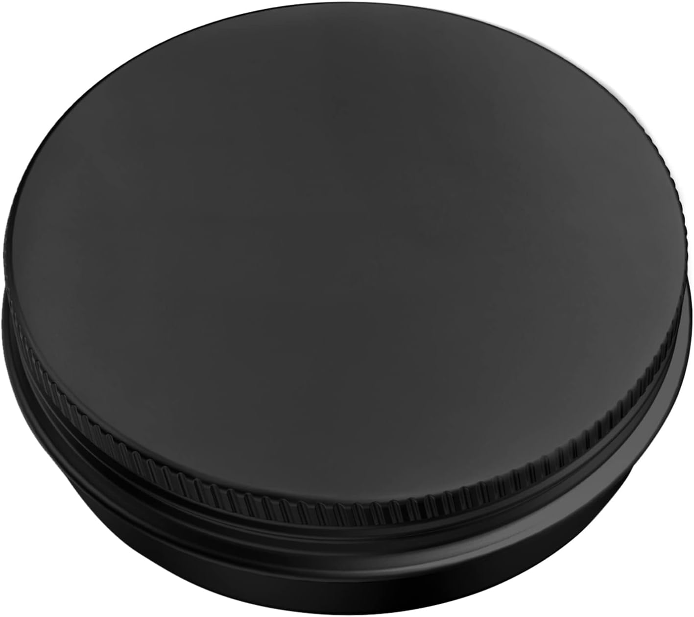20 Pcs 2 Ounce Aluminum Tin Jars Containers Leak Proof Cosmetic Tin Jars Containers Round Screw Lids for Cosmetic, Salves, Balms, Lip Balm or Others, 60mL Black