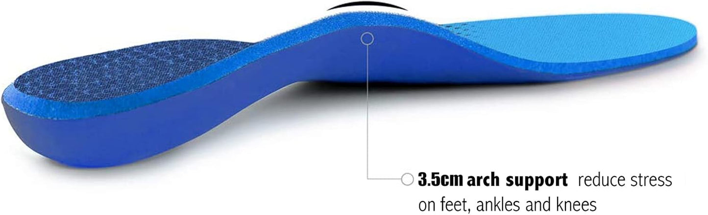 Plantar Fasciitis Feet Insoles Arch Supports Orthotics Inserts Relieve Flat Feet, High Arch (Mens 14-14 1/2)