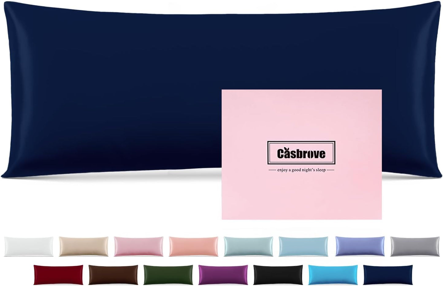 Silk Body Pillow Cover Pillow Pillowcase for Body Pillow Soft Pillow Covers Pillow Case Mulberry Silk Pillowcase for Sleep(Teal Blue,20"X 54",1pc)