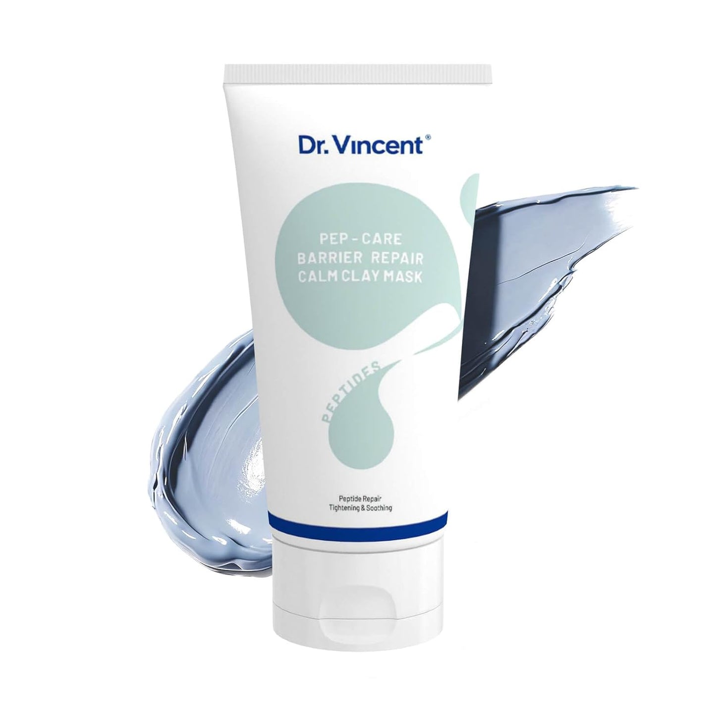 Clay Mask for Face, Pore Minimizing Mud Mask with Hydrolyzed Pearl Protein, Blue Clay Face Mask to Reduce Blackheads, Even Skin Tone, Balance Oil and Moisture, with brush for All Skin Types