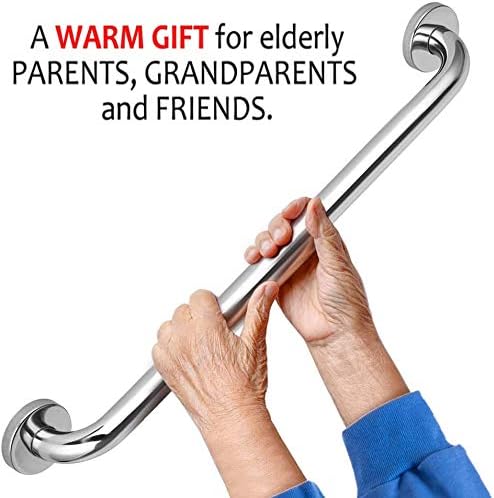 2 Pack 32 Inch Shower Grab Bar, iMomwee SUS304 Stainless Steel Bathroom Grab Bar Handle, Bathroom Shower Balance Bar,Safety Hand Rail Support,Handicap Elderly Senior Assist Bath Handle(1.25" Diameter)