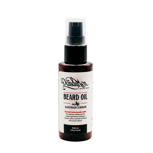 Beard Oil | Hydrating and Conditioning Formula with Sweet Almond & Argan Oils | 2 oz (Saffron Ember)