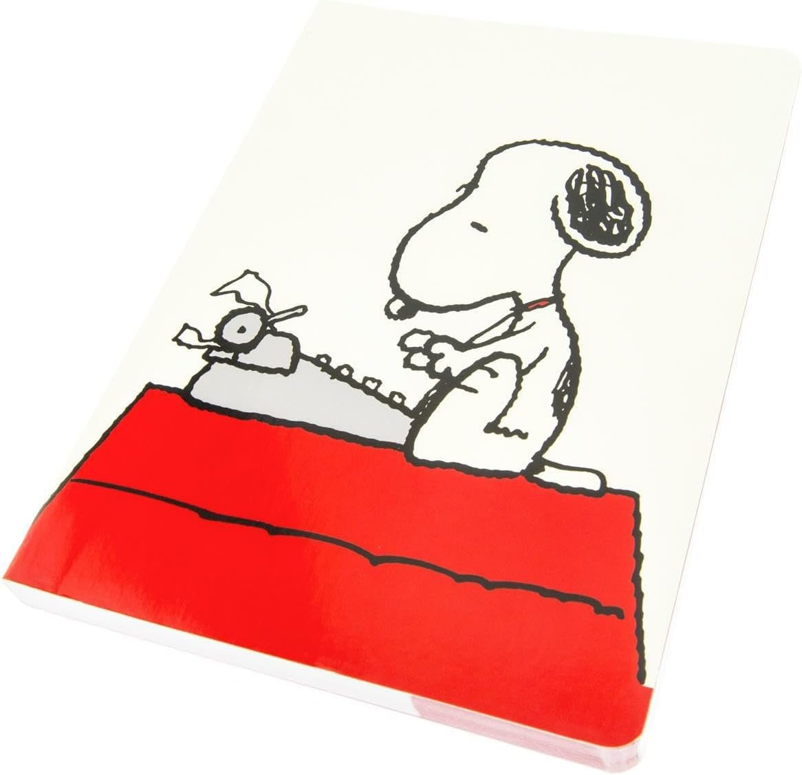 Graphique Soft Cover Journal, Peanuts Typewriter Design - 200 Ruled Pages, Cute Snoopy Design on Cover, 6" x 8.25" x .5" - Durable Notebook for Notes, Lists, Recipes, and More