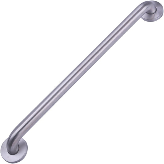 Amazon Basics Bathroom Handicap Safety Grab Bar, 36 Inch Length, 1.25 Inch Diameter, Holds up to 500LBs, ADA Compliant, Stainless Steel