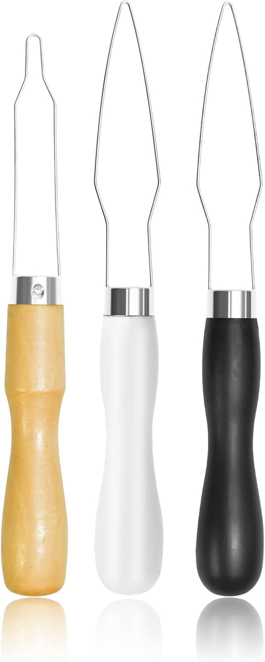 3 Pack Button Hook Tool for Seniors & Arthritic Hands - One Handed Button Assist Device with Comfort Grip Handle - Dressing Aid for Shirts, Pants, Wedding Dresses