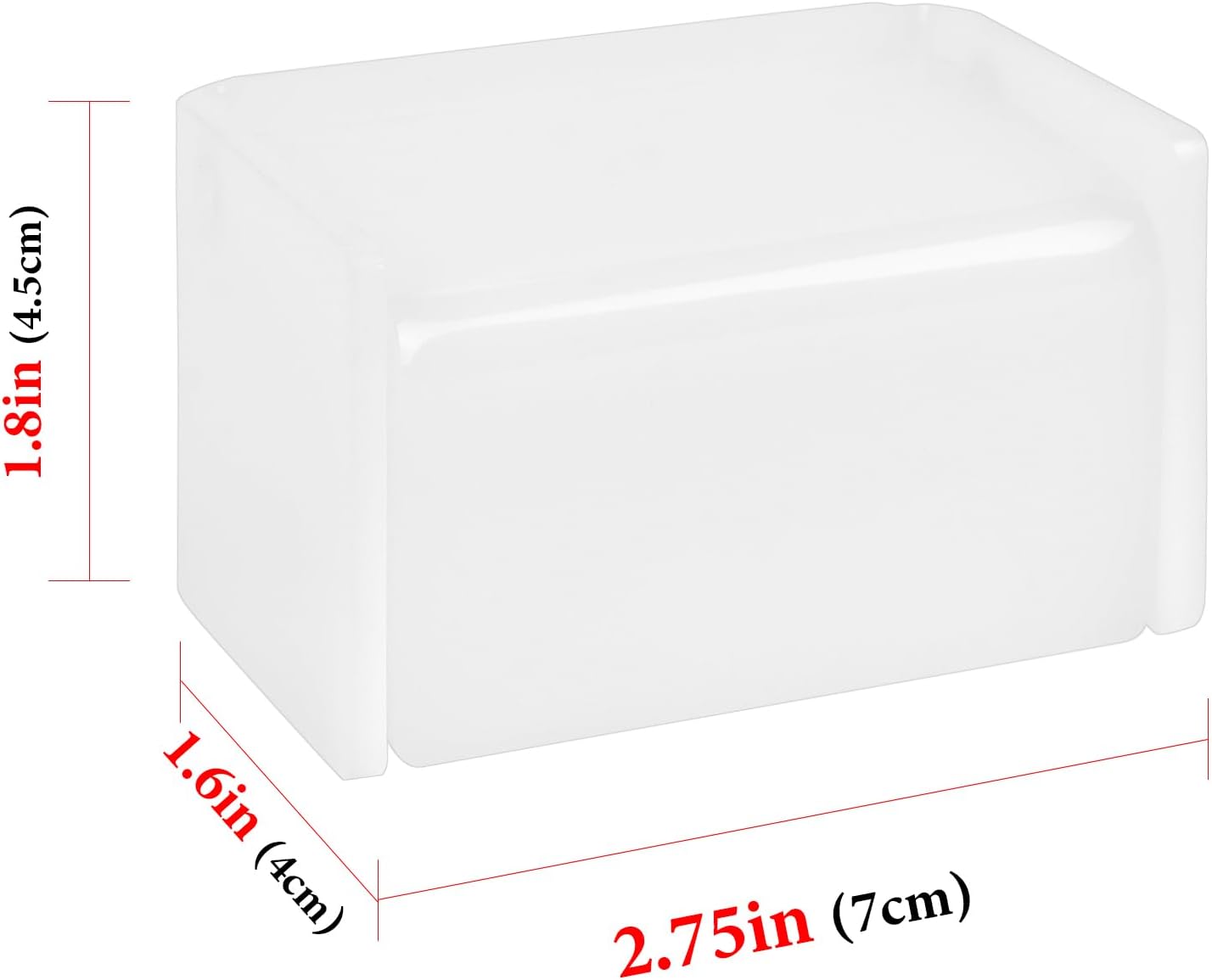 Toothbrush Holder Wall Mounted with Cover for Bathroom, 2 Slots Toothbrush Storage Organizer for Shower, Self Adhesive Toothbrush Hanger Rack for Dorm, Cabinet (White)