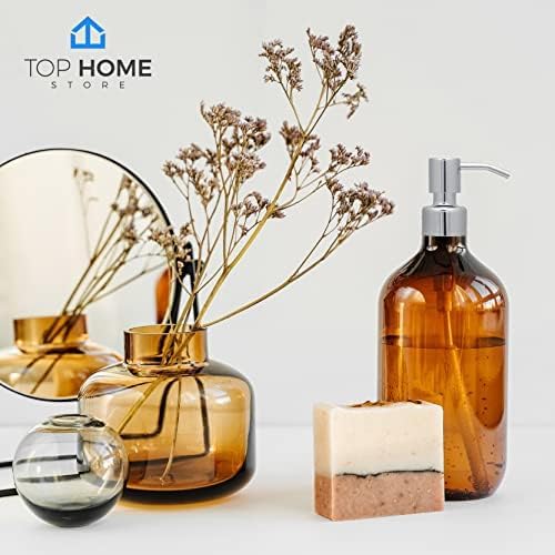 Stainless Steel Soap and Lotion Dispenser Pumps, Replacement for Your Bottles (Chrome, 4 Pack)