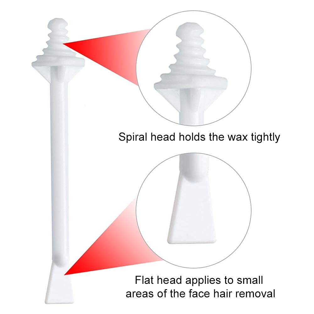 Nose Wax Sticks - 60Pcs Plastic Nasal Cleaning Applicators for Painless Nostril and Eyebrow Hair Removal for Men and Women