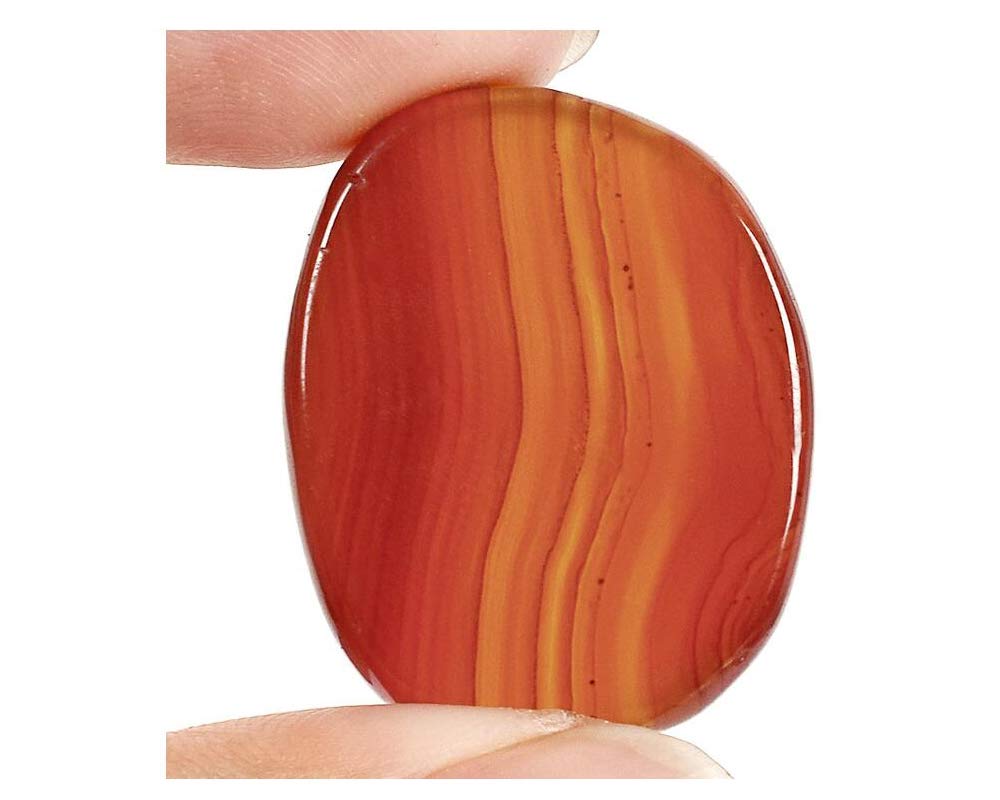 7 Pieces Natural Massage Stones Set for Professional or Home Spa, Smooth and Natural Massage Stones (Agate A)