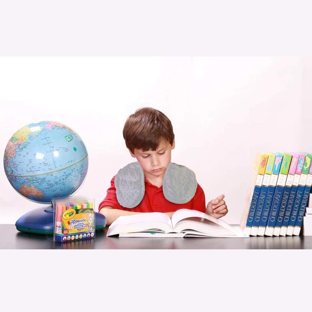 MAXTID Weighted Shoulder Wrap 2 lbs Weighted Relief Wrap for Shoulder, Neck with Glass Beads - Grey Weighted Body Neck Pillows for Adults Kids